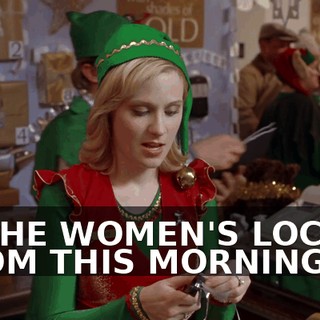 IN THE WOMEN'S LOCKER ROOM THIS MORNING?