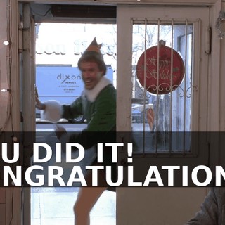 YOU DID IT! CONGRATULATIONS!