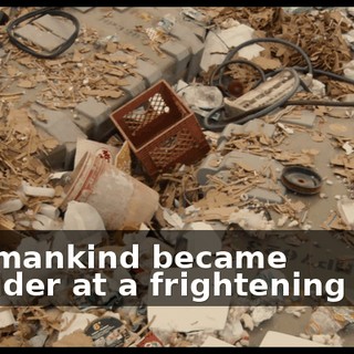 and mankind became stupider at a frightening rate.