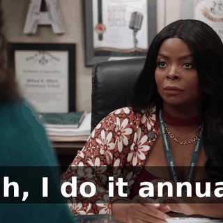 Yeah, I do it annually.