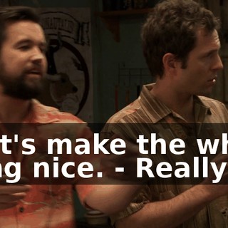 - Let's make the whole thing nice. - Really?
