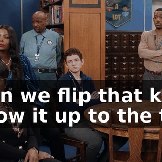 Then we flip that kid, follow it up to the top.