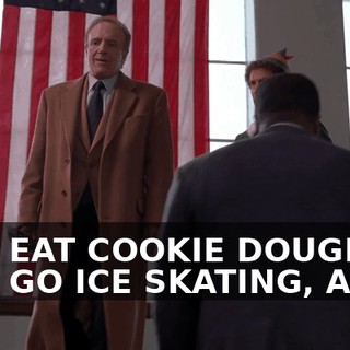 AND EAT COOKIE DOUGH, AND GO ICE SKATING, AND--