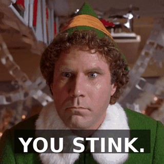 YOU STINK.