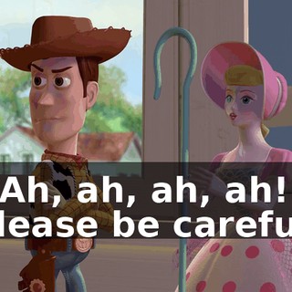 --Ah, ah, ah, ah! Please be careful.