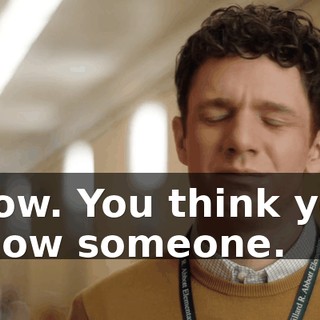 Wow. You think you know someone.