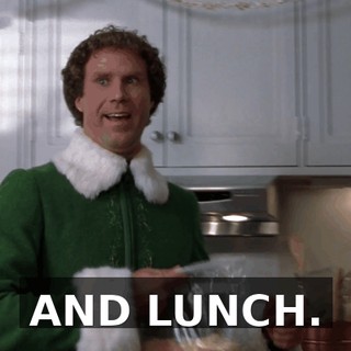 AND LUNCH.