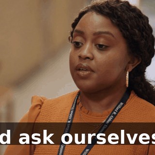 and ask ourselves...
