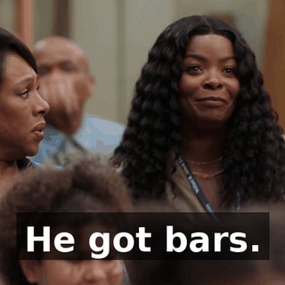 He got bars.
