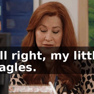 All right, my little eagles.
