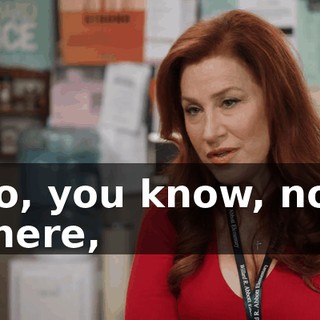 so, you know, not there,