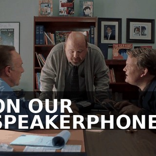 ON OUR SPEAKERPHONE.