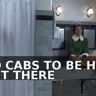 ♪ NO CABS TO BE HAD OUT THERE ♪