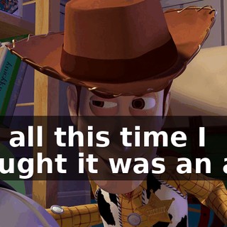 Oh, all this time I thought it was an act!