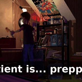 Patient is... prepped.