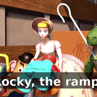 Rocky, the ramp!