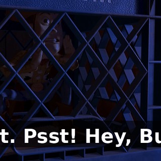 Psst. Psst! Hey, Buzz!