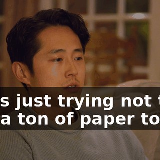 I was just trying not to use a ton of paper towel.