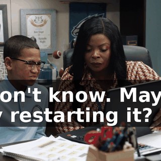 I don't know. Maybe try restarting it?