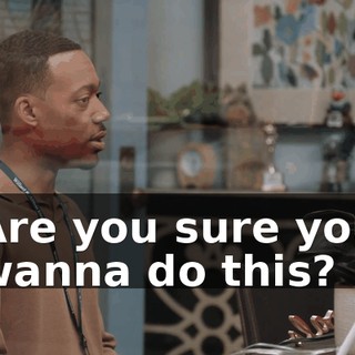 Are you sure you wanna do this?