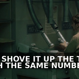 AND SHOVE IT UP THE TUBE WITH THE SAME NUMBER.