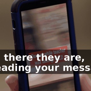 Yep, there they are, spreading your message.