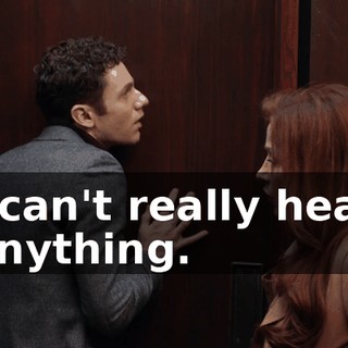 I can't really hear anything.