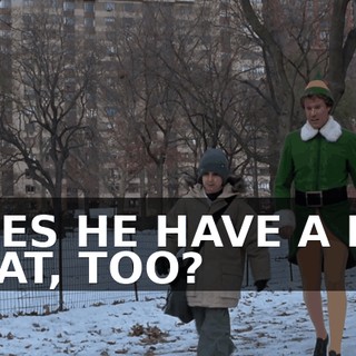 DOES HE HAVE A BIG COAT, TOO?