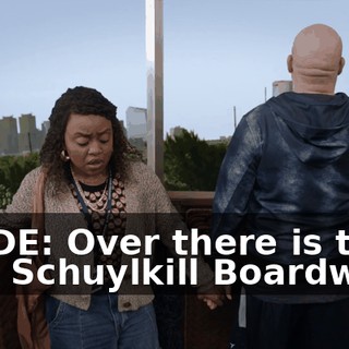 GUIDE: Over there is the new Schuylkill Boardwalk.