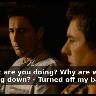 - What are you doing? Why are we slowing down? - Turned off my battery.