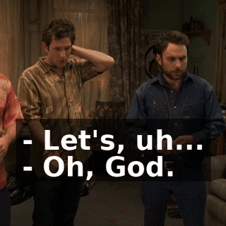 - Let's, uh... - Oh, God.