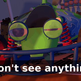 I don't see anything!