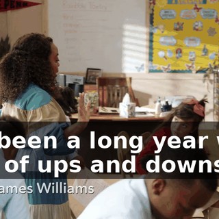 It's been a long year with lots of ups and downs,