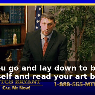 So you go and lay down to be by yourself and read your art books,