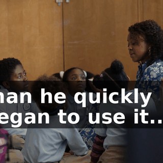 than he quickly began to use it..."
