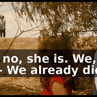 Uh, no, she is. We, uh-- We already did it.