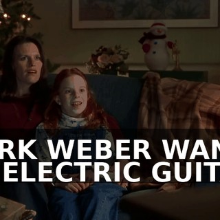 MARK WEBER WANTS AN ELECTRIC GUITAR.