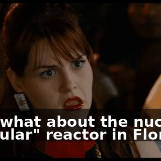 And what about the nuc-- "nucular" reactor in Florida?