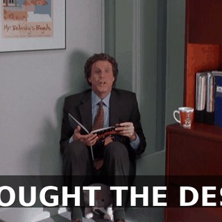 I BOUGHT THE DESK.