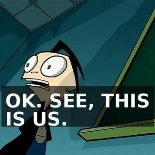 OK. SEE, THIS IS US.