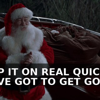 SLAP IT ON REAL QUICK, WE'VE GOT TO GET GOING.