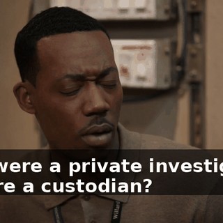 You were a private investigator before a custodian?