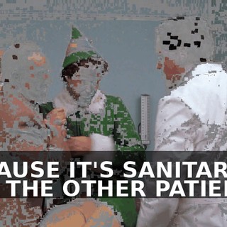 BECAUSE IT'S SANITARY FOR THE OTHER PATIENTS.