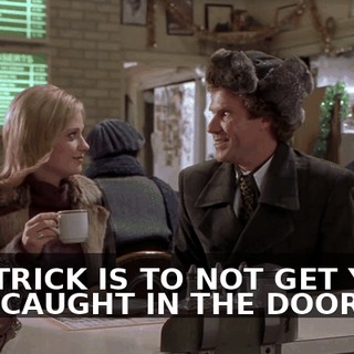 THE TRICK IS TO NOT GET YOUR ARM CAUGHT IN THE DOOR!