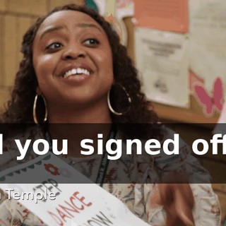and you signed off on it.