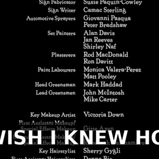 ♪ I WISH I KNEW HOW ♪