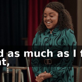 and as much as I felt that,