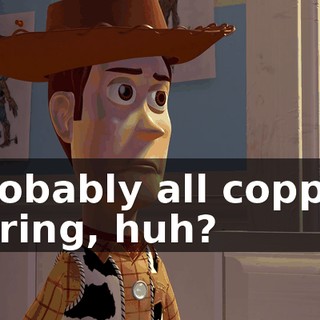 Probably all copper wiring, huh?
