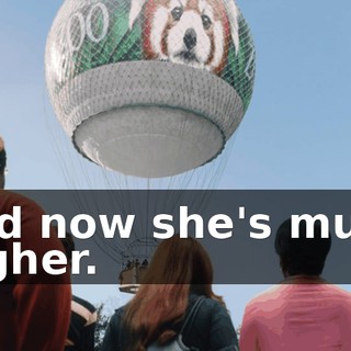 and now she's much higher.