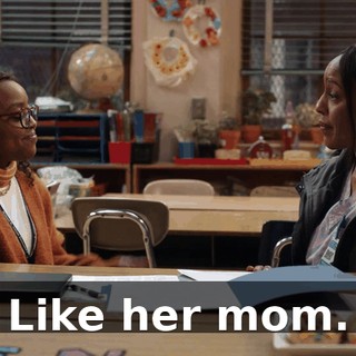 Like her mom.